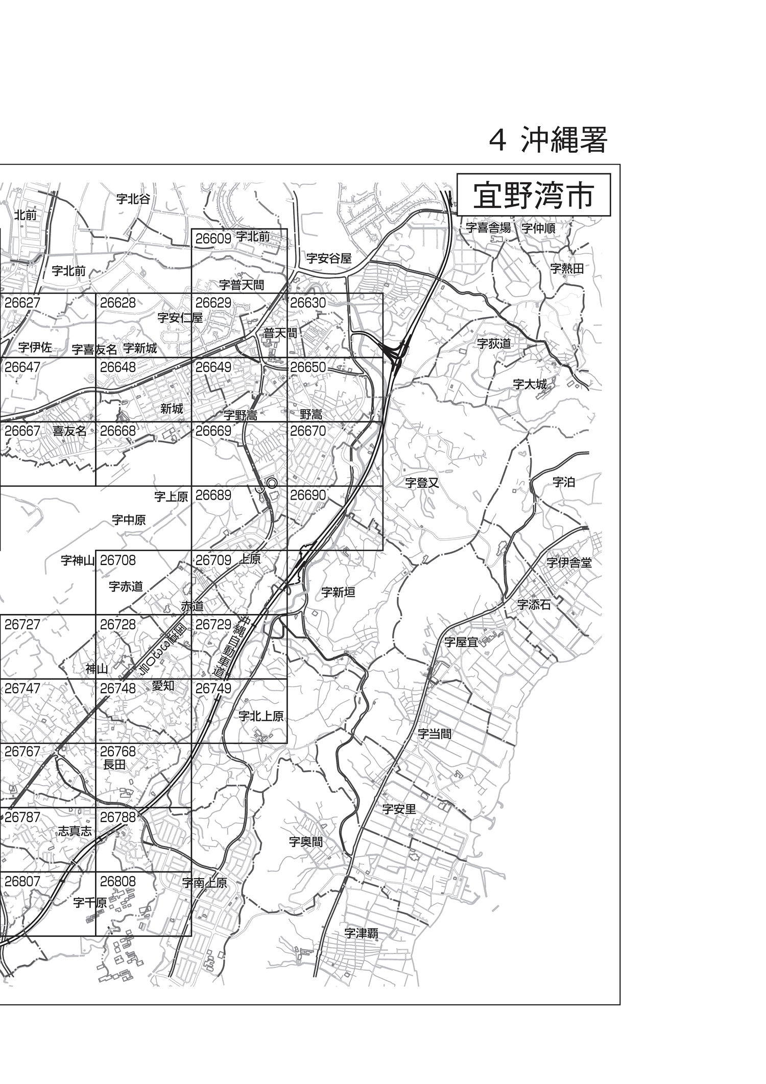 令和4年分 財産評価基準書 宜野湾市 - 索引図｜国税庁
